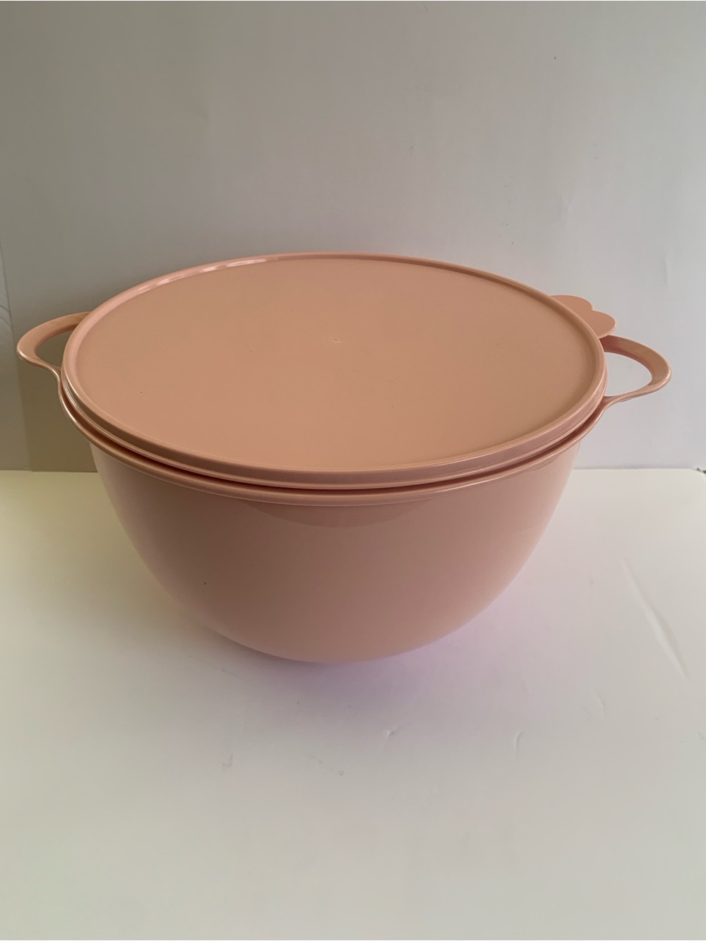 Plastic Mixing Bowl with Lid - Pink Lt   14 L